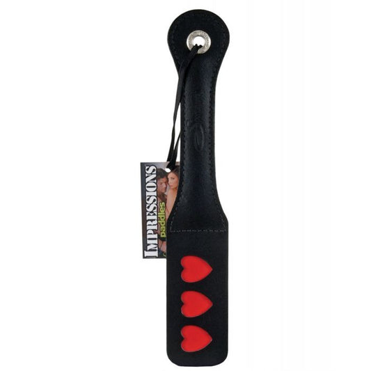 Sportsheets 12" Leather Heart Impression Paddle