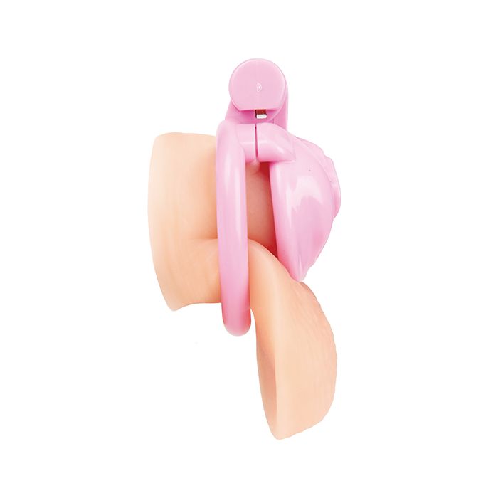 Bitchboy Degrading Mini Chastity Cage w/Pussy Shape