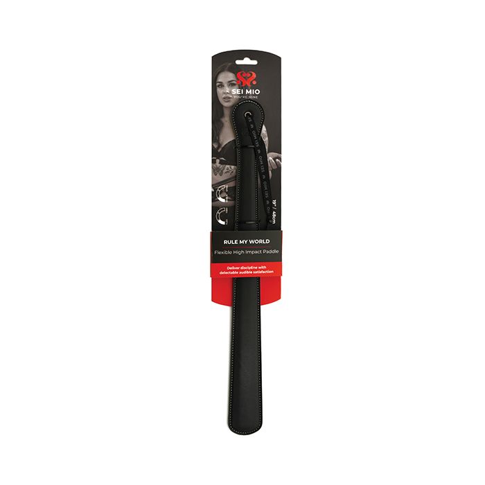 Sei Mio Rule My World Flexible High Impact Paddle - Black