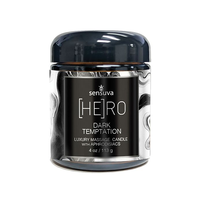 Sensuva Hero Dark Temptation Luxury Candle - 4 oz Ocean & Forest